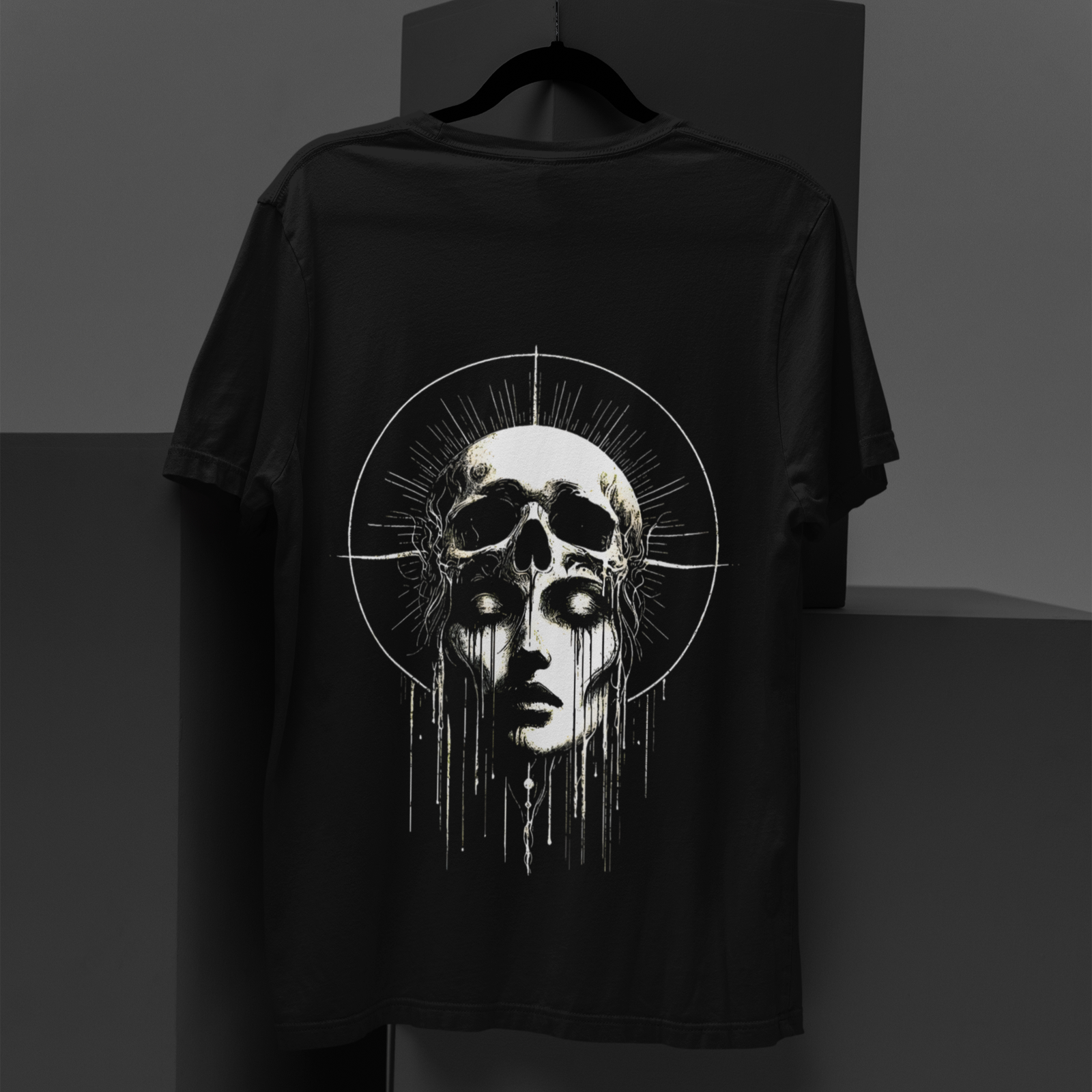 Ashen Halo (Black Oversized Tee)
